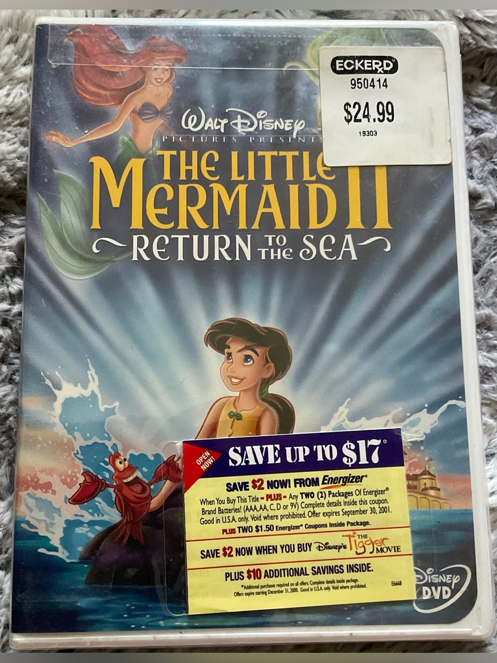 Disney The Little Mermaid II Return to the Sea DVD - FACTORY SEALED